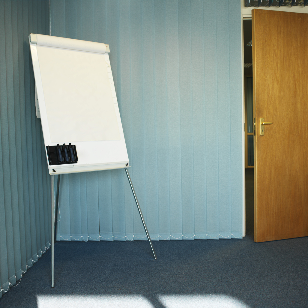 flipchart in an office