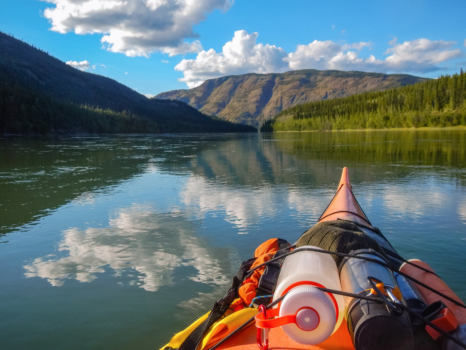 Kayaking on the Yukon River Yukon Canada